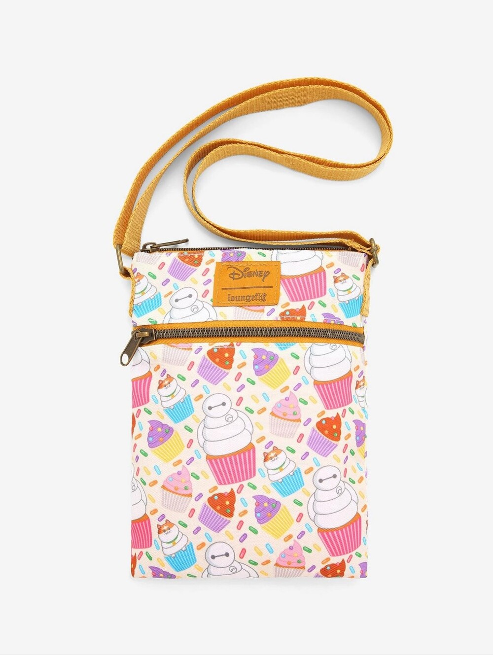 Disney Loungefly Hero 6 Baymax Cupcakes Passport Crossbody Bag